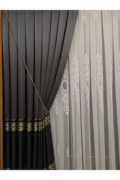 ÖzenEvim Kurvaze Perde Tül Fon Toplama Aparatı Halat Kordon Braçol Perde Süsü [1 Adet]