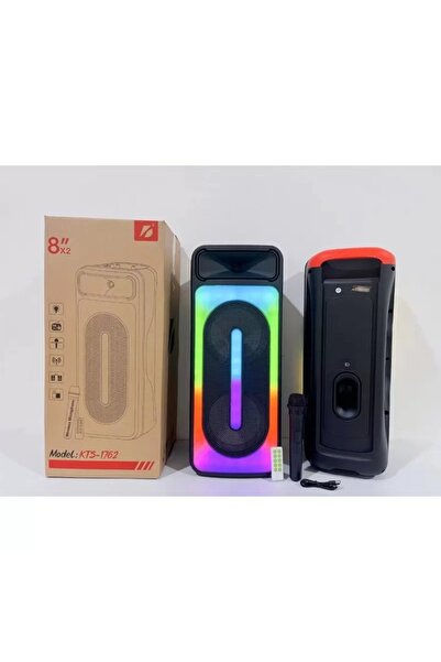 BLUETOOTH SPEAKER WITH LED LIGHT RECHARGEABLE PORTABLE SPEAKER WITH MICROPHONE