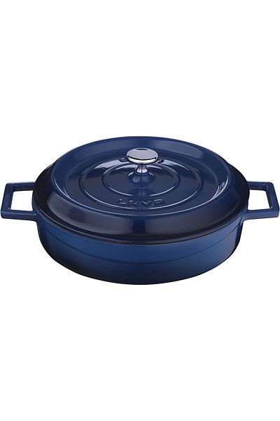 Lava Trendy Multi-Purpose 28 cm Cast Iron Flowing Pot Blue