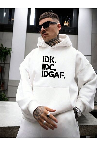 BENROMA Transpirație oversize unisex cu imprimeu DK