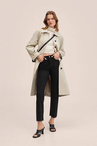 MANGO Woman Black Denim Jeans