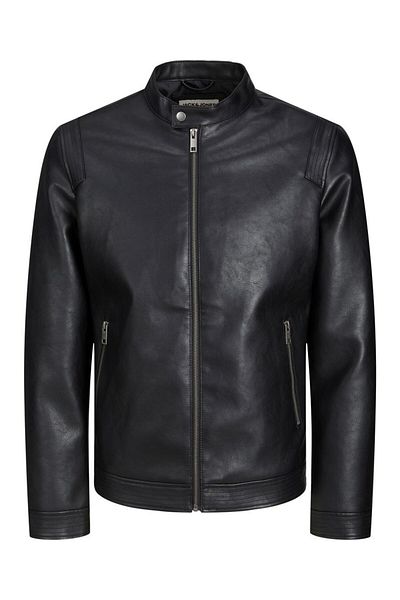 Jack & Jones Plus Lederoptik'te Bikerjacke Artı Lederoptik'te Bikerjacke