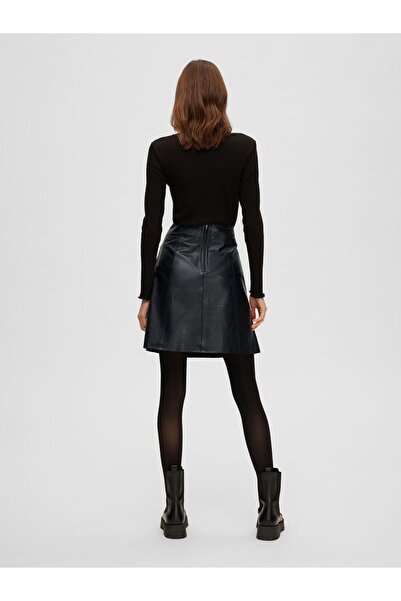 Selected Femme Lederrock Mini
