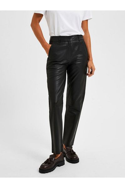 Selected Femme Lederhose Tapered