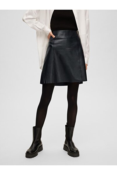 Selected Femme Lederrock Mini