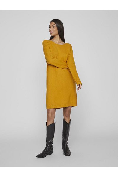 VILA Langärmeliges Strickkleid