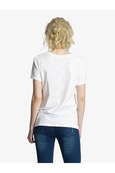 Levi's DAS PERFEKTE T-STÜCK GROSSER BATWING WHITE GRAP