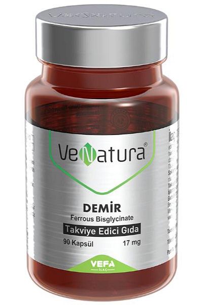 VeNatura 17Mg Iron Bisglicinate - 90 Capsules