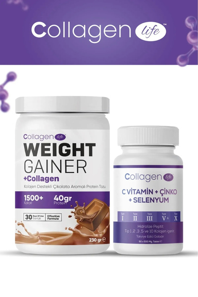 COLLAGEN LIFE Kilo Almaya Yardımcı Toz Life 5 Tip Kolajen İçeren 90 Tablet & ...