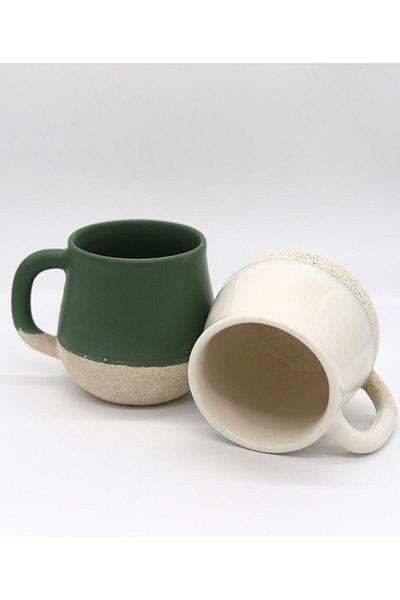 Tardan Clark Ceramic 2-Piece Mug Set 400 ml Xcream Xmatyeşil