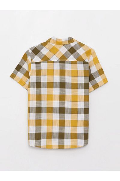 LC Waikiki LCW Kids Plaid Short Sleeve Boy's Shirt