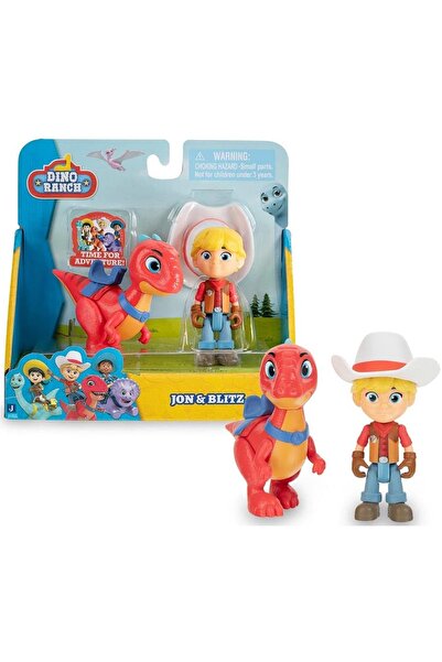 GIOCHI PREZIOSI Sevimli Dinozor Blitz ve Kovboy Arkadaşı Jon Seti 2'li Oyunca...