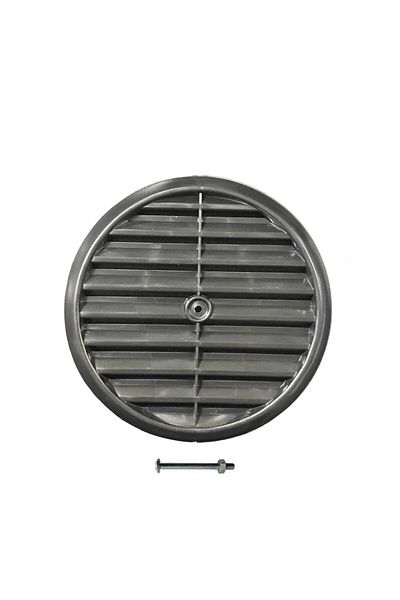 EYM Natural Gas Glass Grille Unbreakable Black