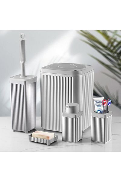Kavi Entegre Plastik Square Bathroom Set