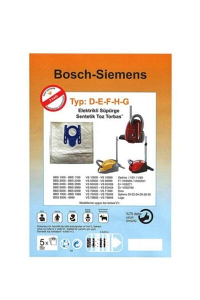 Siemens 5 Profilo Horizontal Vacuum Cleaner Bags