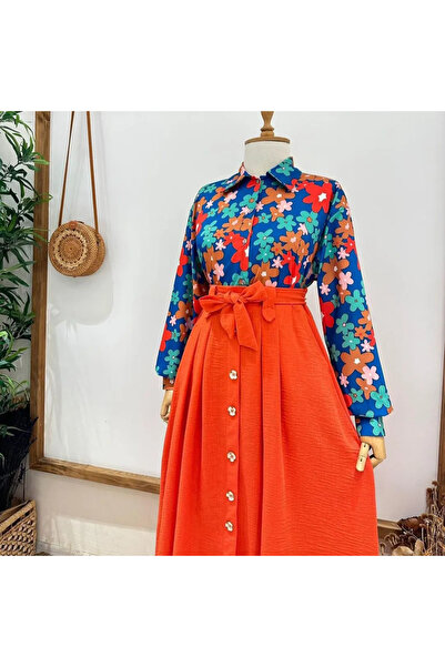 viyan butik High waist linen skirt