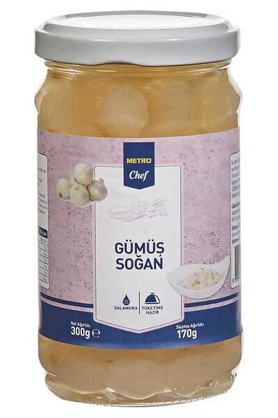 Metro Chef Gümüş Soğan 300G Sos Yemek Tatlı Şef Mutfak Konserve Kışlık