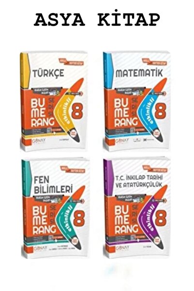 Günay Yayıncılık 8.Sınıf Günay Yayınları Bumerang Serisi Tüm Dersler Set