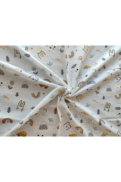 Alpıno MUSLIN COVER Alpinobaby 100% COTTON (85 cm*85 cm)