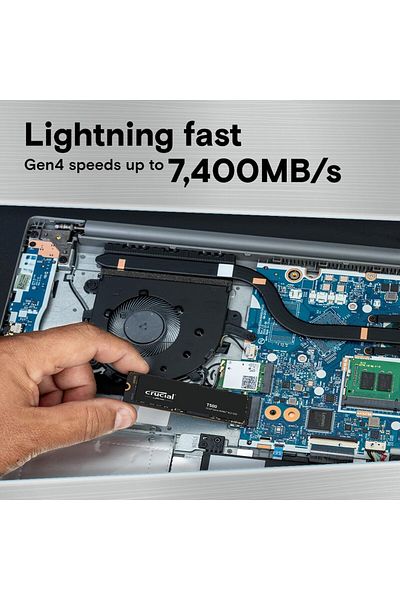 Crucial T500 500Gb Pcie Gen4 Nvme M.2 Ssd - 7200-5700 Mbs Ct500T500Ssd8