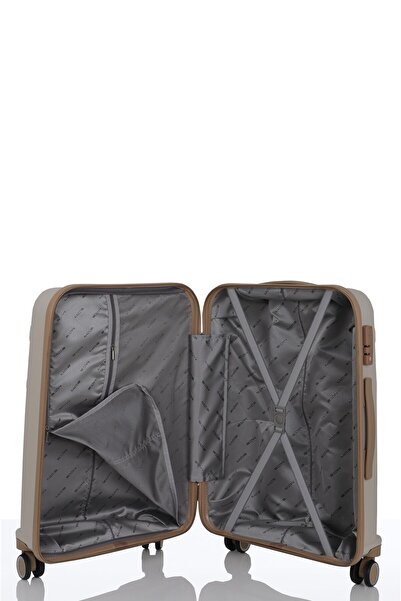 MÇS V376 BONE COLLECTİON POLİPROPİLEN (PP) KASA KEMİK - ŞAMPANYA 4'LÜ SET VALİZ