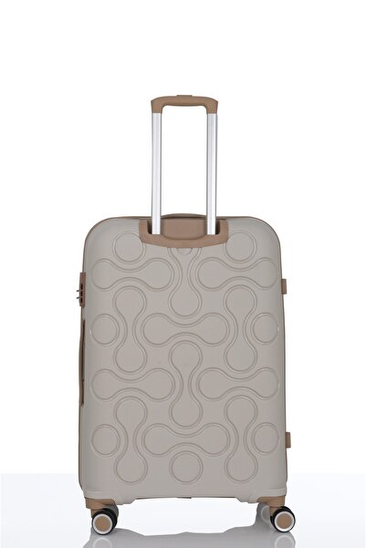 MÇS V376 BONE COLLECTİON POLİPROPİLEN (PP) KASA KEMİK - ŞAMPANYA 4'LÜ SET VALİZ