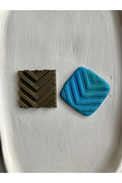 Volala طين بوليمر بنمط هندسي / سيراميك / ختم كوكي