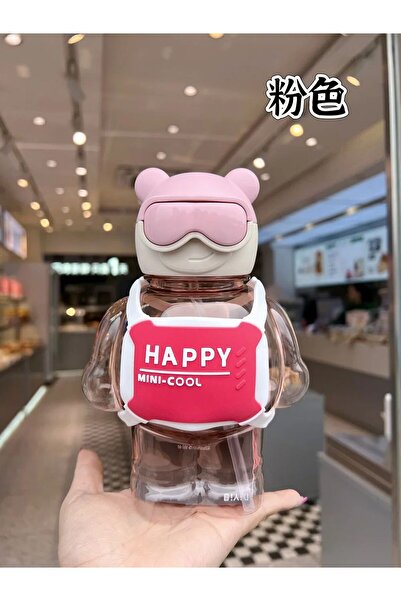 BLUE SİDE Sevimli 3d Desenli BPA FREE Matara Çocuk Suluk HAPPY cool Desenli ç...