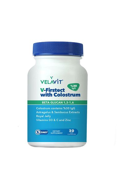 Velavit -Firstect with Colostrum Food Supplement 30 Capsules
