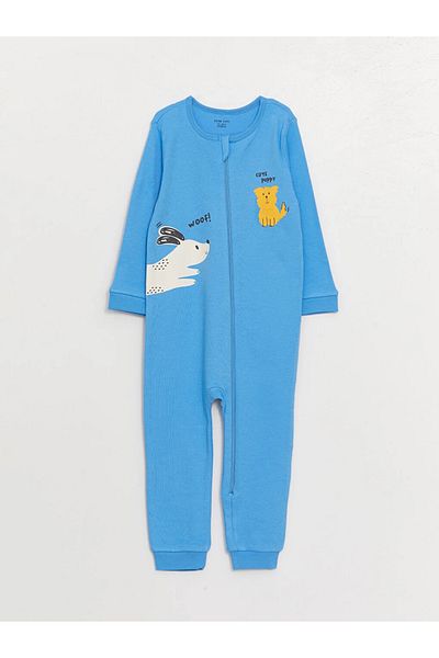 LC Waikiki Salopetă pentru bebeluși cu imprimeu cu gât crew, pachet de 2