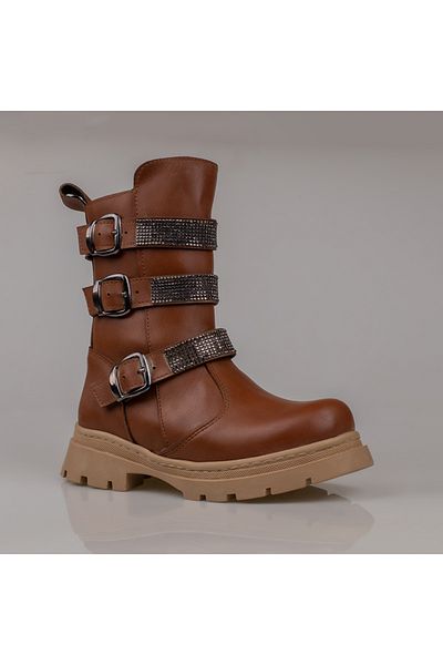 Trend Adımlar Ботуши Taba с цип за момичета