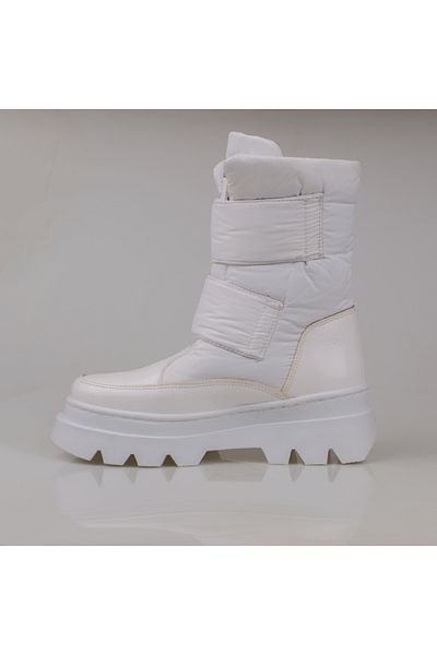 Trend Adımlar Λευκά Μποτάκια Χιονιού Sportline για Κορίτσια με Velcro
