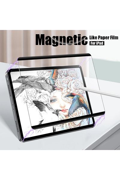 UnDePlus Compatible iPad Pro 12.9 3rd 4th 5th 6th Generation 2018-2022 Multi-Use Magnetic Paper Like Screen Protector