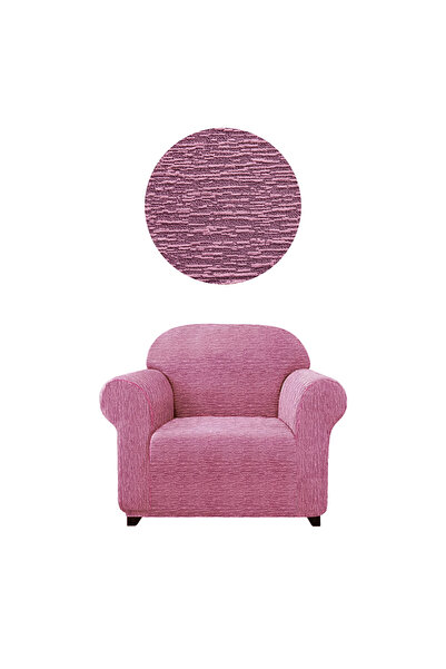 Bright Home أريكة جاكار مرنة - نمط قضيب، بدون تنانير، مفردة (كرسي بذراعين)