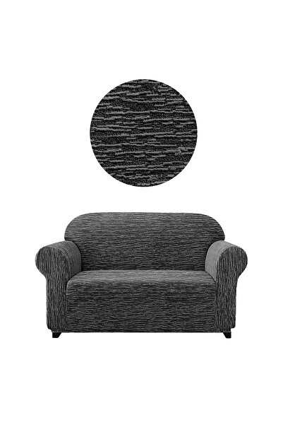 Bright Home Canapea jacquard flexibilă pentru 2 persoane - cu model de bar, f...