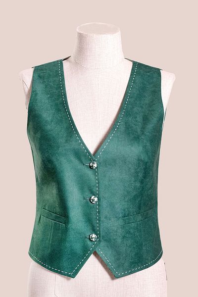 Qiovest Custom Made Women's Vest Nevada F 03 - Green