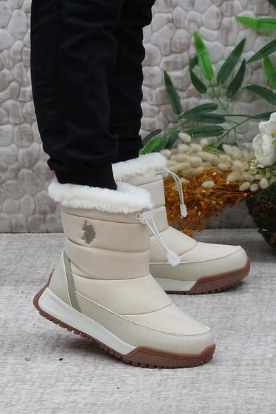 U.S. Polo Assn. Beige Women Boots Styles Prices Trendyol