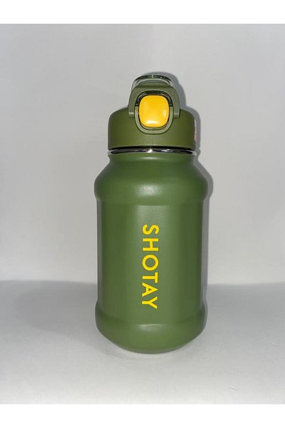 Shotay ST-8238 Steel Flask with Straw 720 ml Green