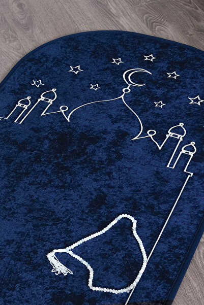 Veldena Diz Ağrıtmayan Camili Kadife Seccade