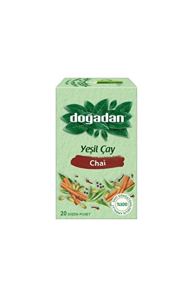 Doğadan Pack of 4 green tea chai from nature (hoe ft) 34 gr. (plant tea)