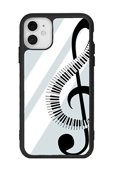 Spoyi iPhone 11 Sol Anahtarı Tasarımlı Aynalı Glossy Telefon Kılıfı