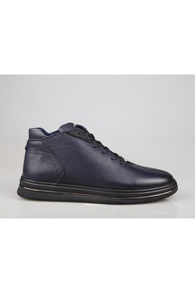 MARCOMEN Ανδρικές μπότες 16208 από καθαρό δέρμα Navy Blue