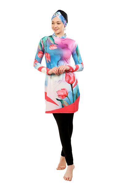 Emayo Closed Swimsuit and Tulip Design Full Top Shoes