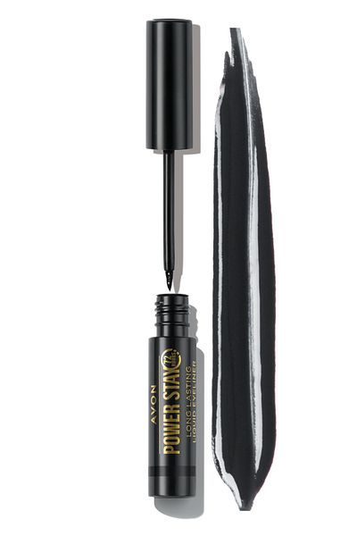 AVON Power Stay Long Lasting Liquid Eyeliner Blackest Black