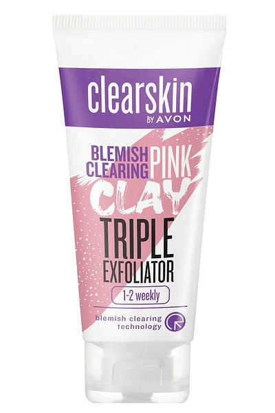 AVON Clearskin Anti-Blemish 3 in 1 Pink Clay Scrub 75 Ml.