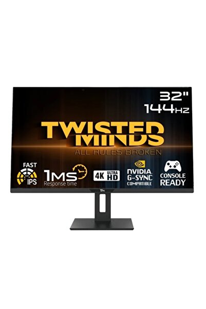 Twisted Minds 32 TM32DUI UHD 4K 144Hz 1MS HDMI DP GSYNC PS/XBOX RGB IPS GAMİNG MONİTÖR
