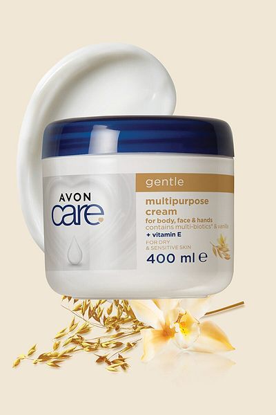 AVON Care Gentle Multi-Biotics & Vanilya Içeren E Vitaminli Kuru Ciltler ıçin çok Amaçlı Krem 400 Ml.
