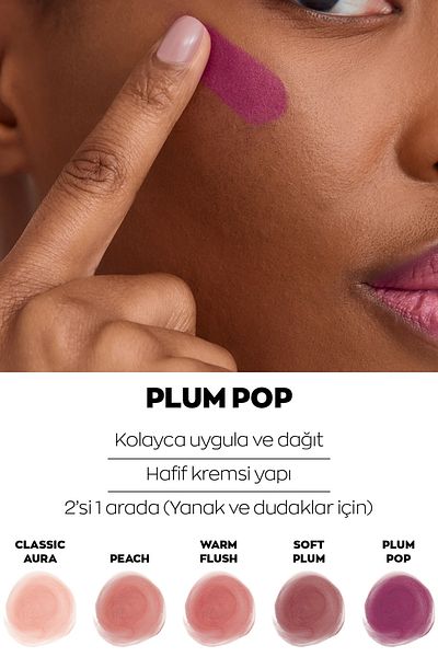 AVON AVON CREAM BLUSH - PLUM POP