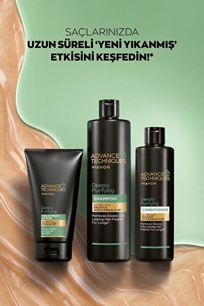 AVON Depply Purifying Yağlı Saçlar için Arındırıcı Şampuan 400 Ml.