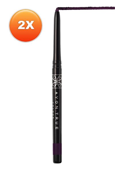 AVON Glimmersticks Asansörlü Açılıp Kapanabilen Göz Kalemi Majestic Plum İkili Set
